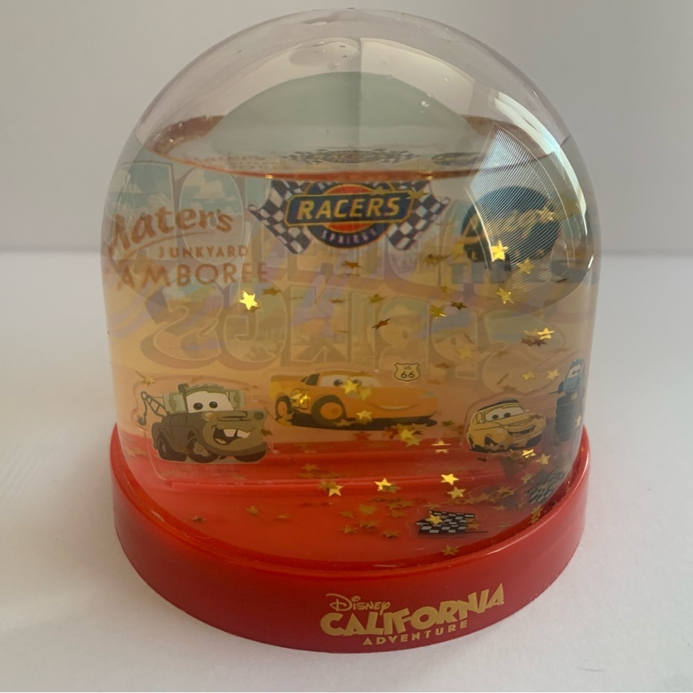 Disney Cars Racers Snow Globe with Red Base